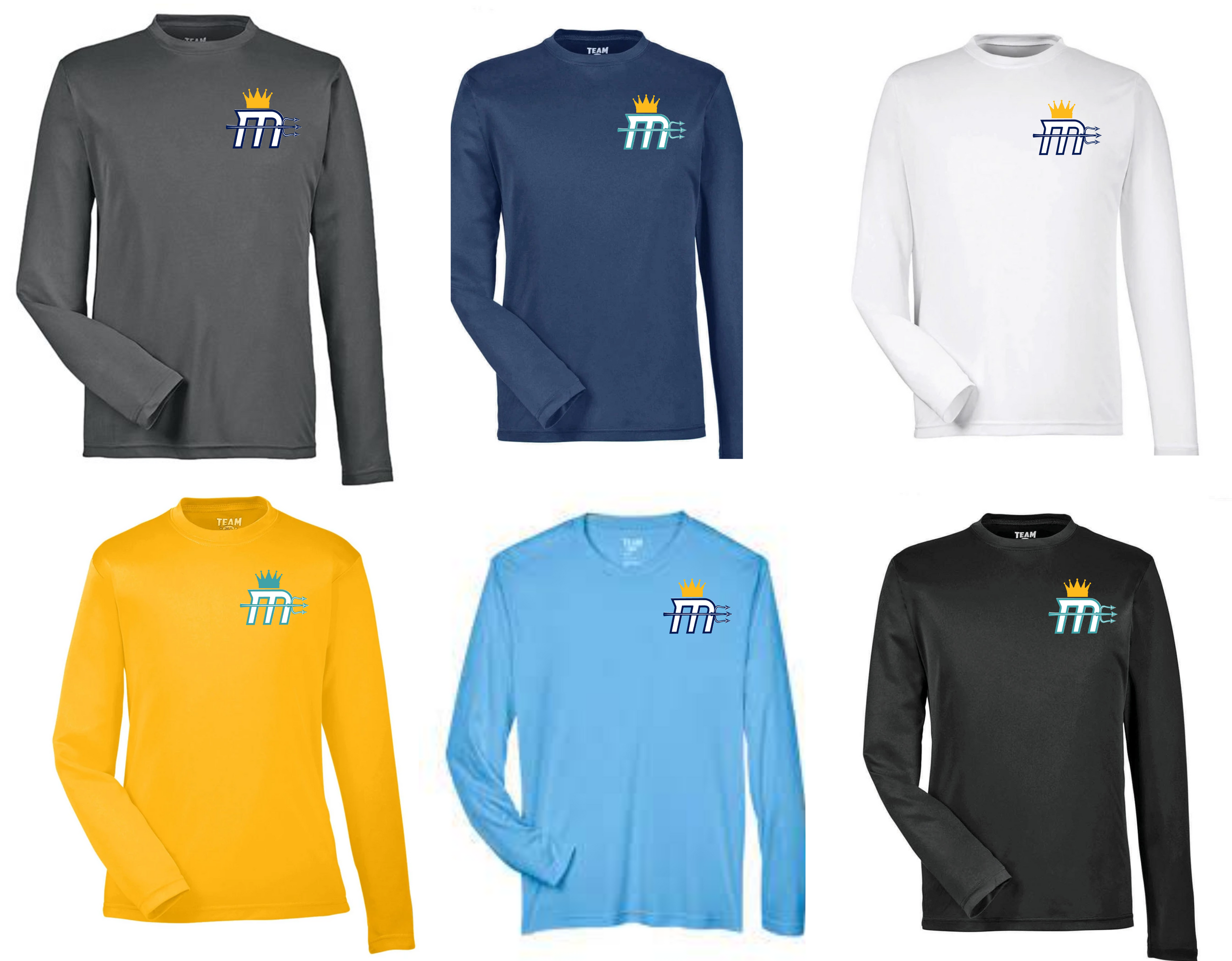 "Mariners M Small Logo" Dri-Fit LS Tee