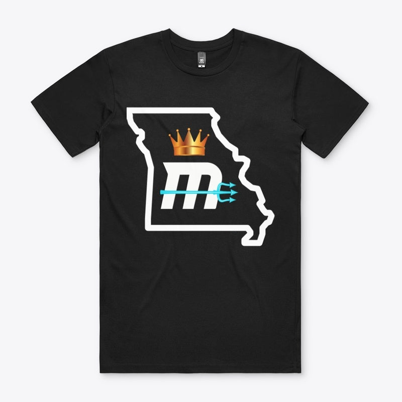 "MO State" Cotton Tee-- White Logos