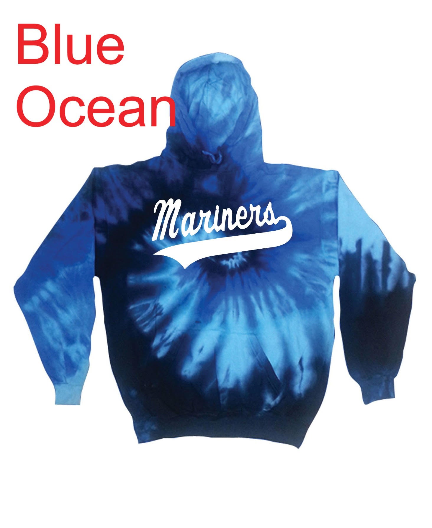 "Mariners Script" Tie Dye Hoody
