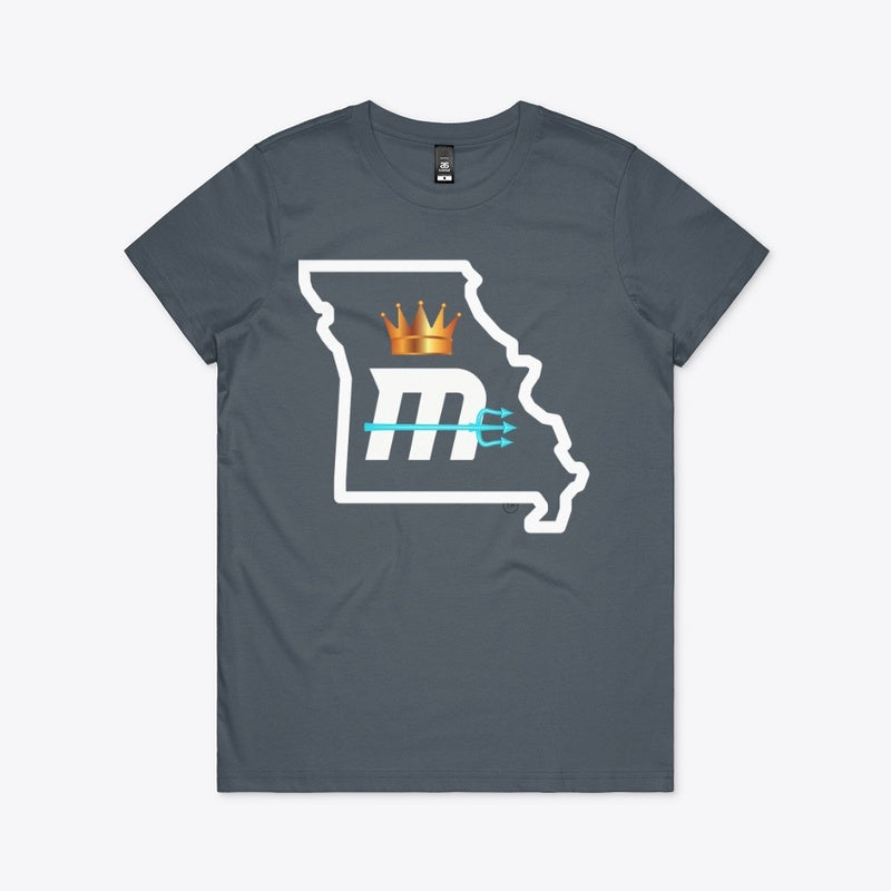 "MO State" Cotton Tee-- White Logos