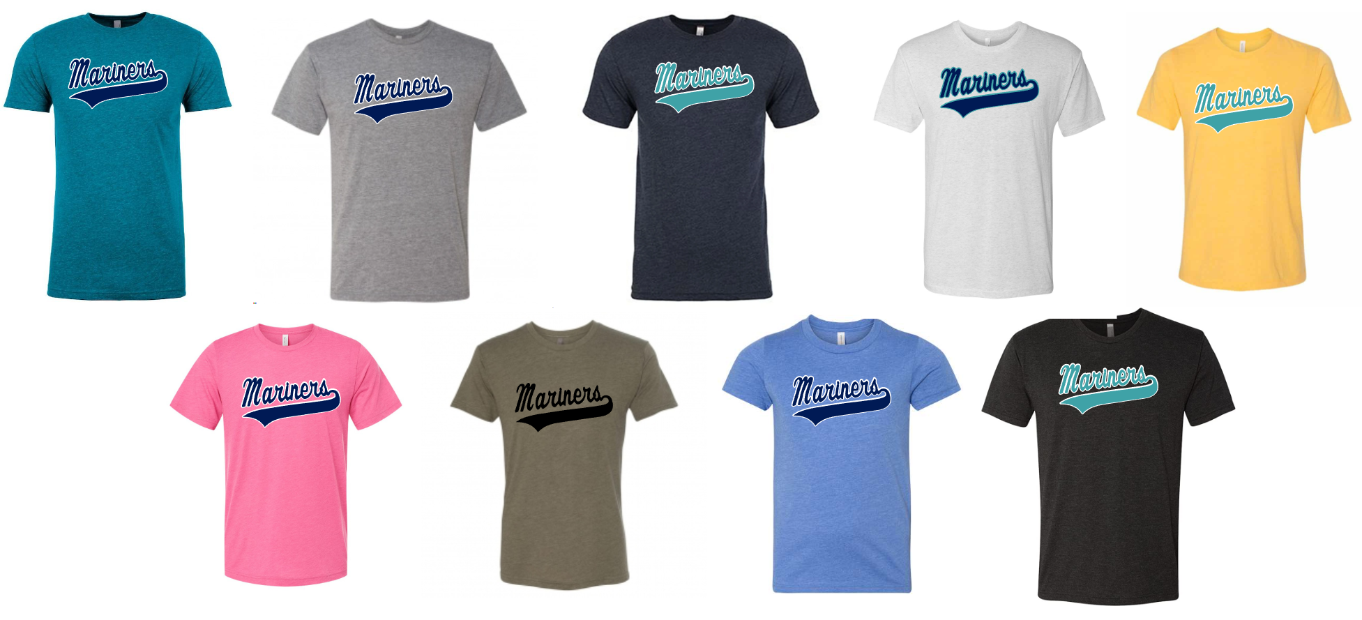 "Mariners Script" Cotton Tee