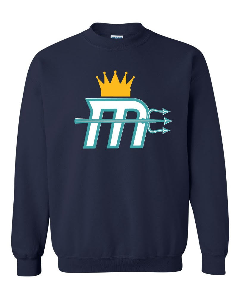 "Mariners M" Big Logo Crew Sweatshirt
